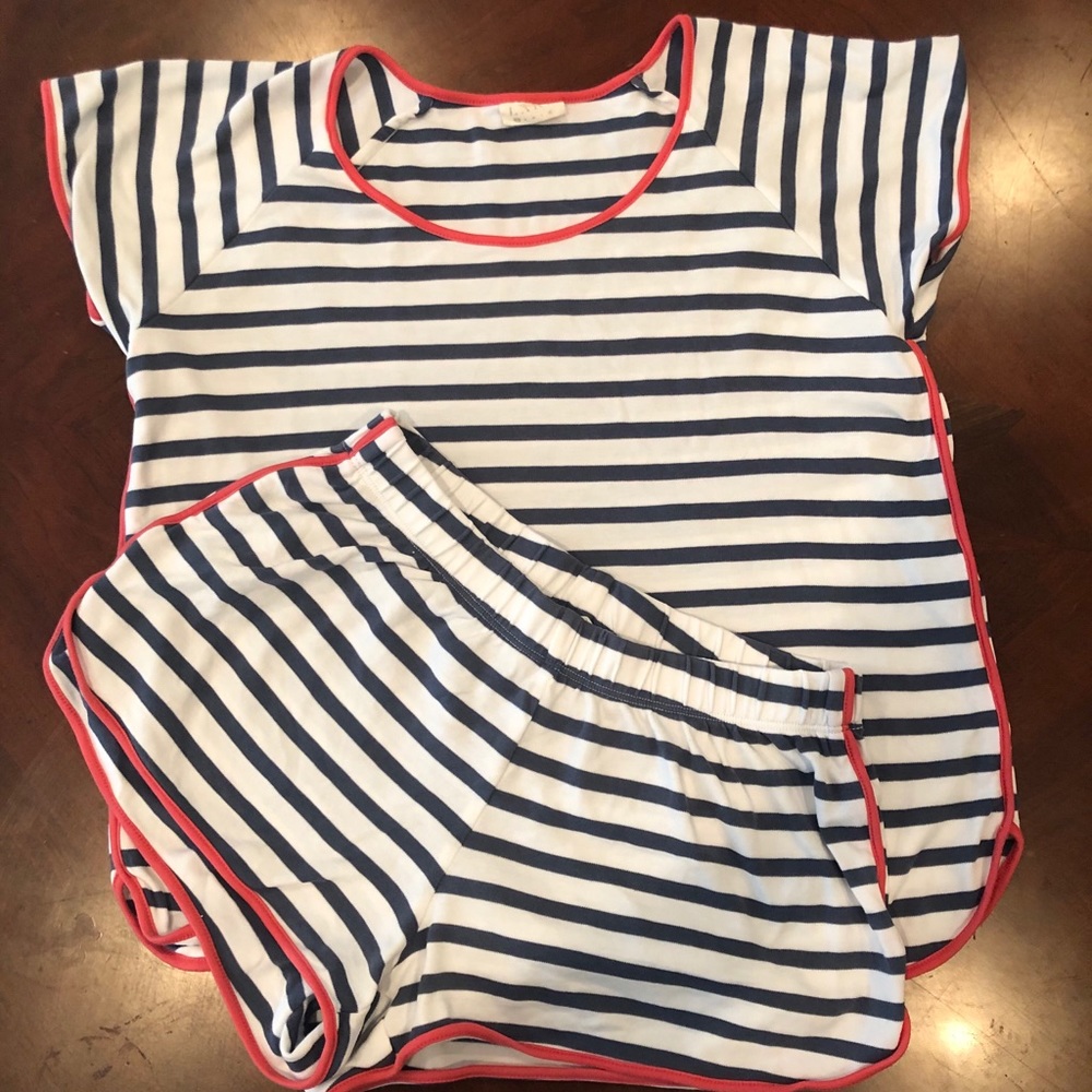 Pima Shorts Set in Americana XS-LAKE Pajamas